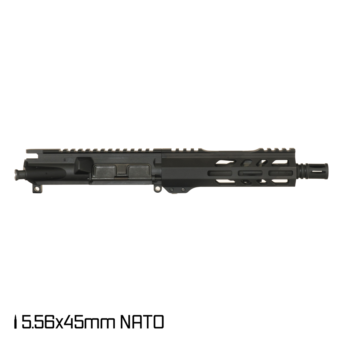 Davidson Defense True Blue 7.5-inch Pistol-Gas 1:7 5.56 NATO AR-15 Freefloat M-Lok Handguard Pistol Upper Build Kit
