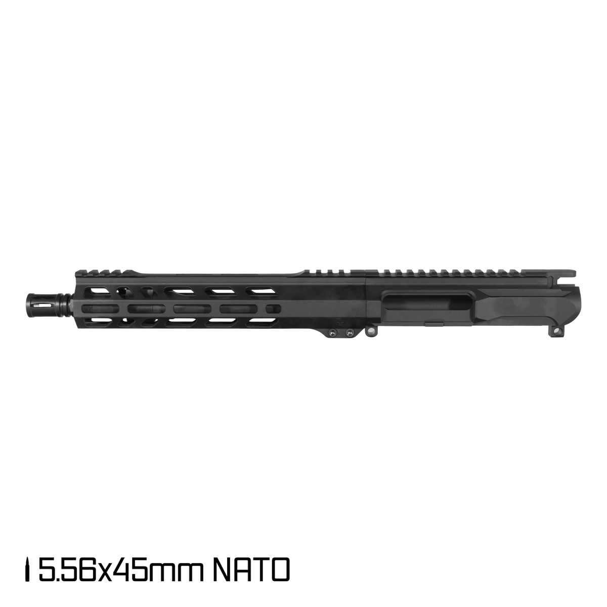 Davidson Defense Left-Handed Ronin Competition 10.5-inch Carbine-Gas 1:8 5.56 NATO AR-15 Freefloat M-Lok Handguard Pistol Upper Build Kit