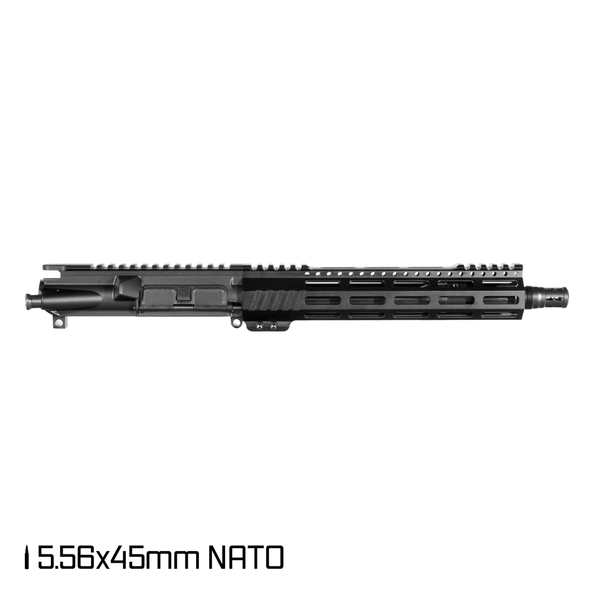 Davidson Defense Aegis Lightweight 10.5-inch Carbine-Gas 1:8 5.56 NATO AR-15 M-Lok Pistol Upper Build Kit, DTT Plan B Bartizan Muzzle Brake