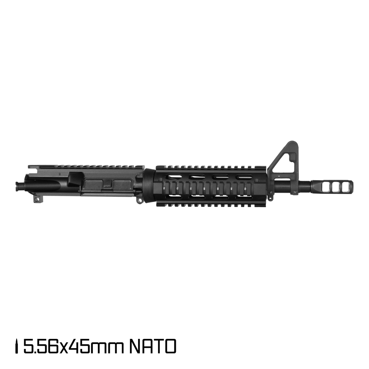 Davidson Defense Longbow 10.5-inch Carbine-Gas 5.56 NATO AR-15 Drop-In Quad-Rail Handguard Pistol Upper Build Kit