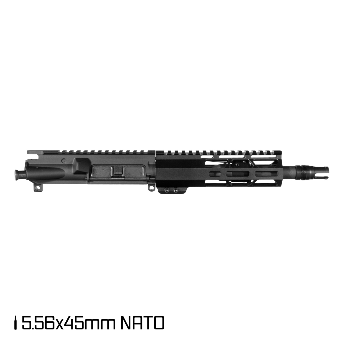 Davidson Defense Fallen Guard 8.5-inch Pistol-Gas 1:7 5.56 NATO AR-15 M-Lok Pistol Upper Build Kit, Plan B Trident Flash Hider