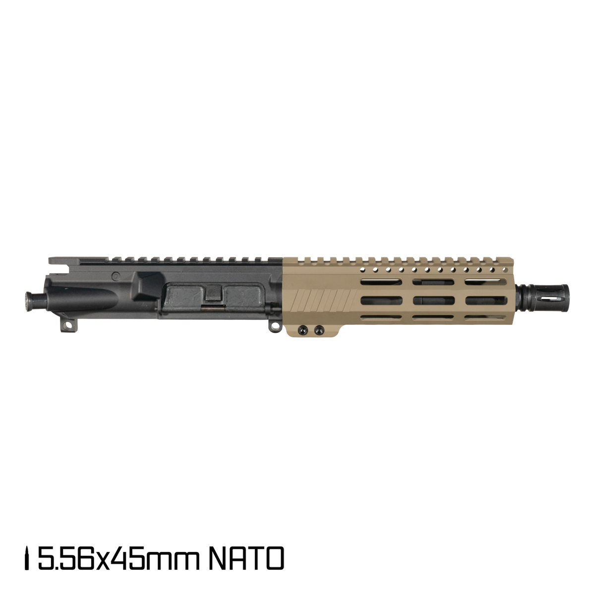 Davidson Defense Sand Crusader 7.5-inch Pistol-Gas 1:7 5.56 NATO AR-15 M-Lok Pistol Upper Build Kit
