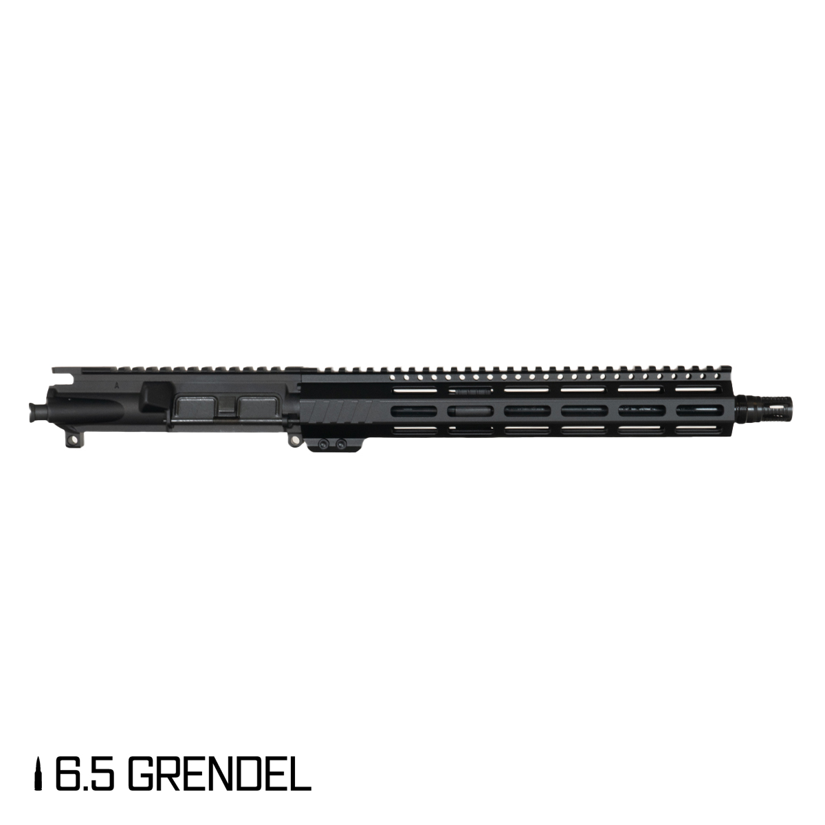 Davidson Defense Aegis 12.5-inch Carbine-Gas 1:8 6.5 Grendel AR-15 Freefloat M-Lok Handguard Pistol Upper Build Kit, Plan B A7 Flash Hider