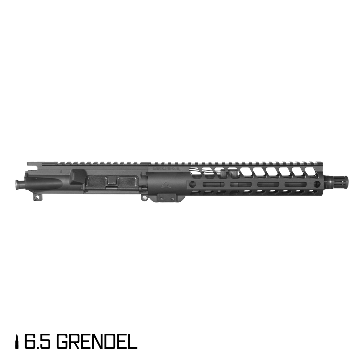 Davidson Defense Moonwalk 10.5-inch Pistol-Gas 1:8 6.5 Grendel AR-15 Freefloat M-Lok Handguard Pistol Upper Build Kit