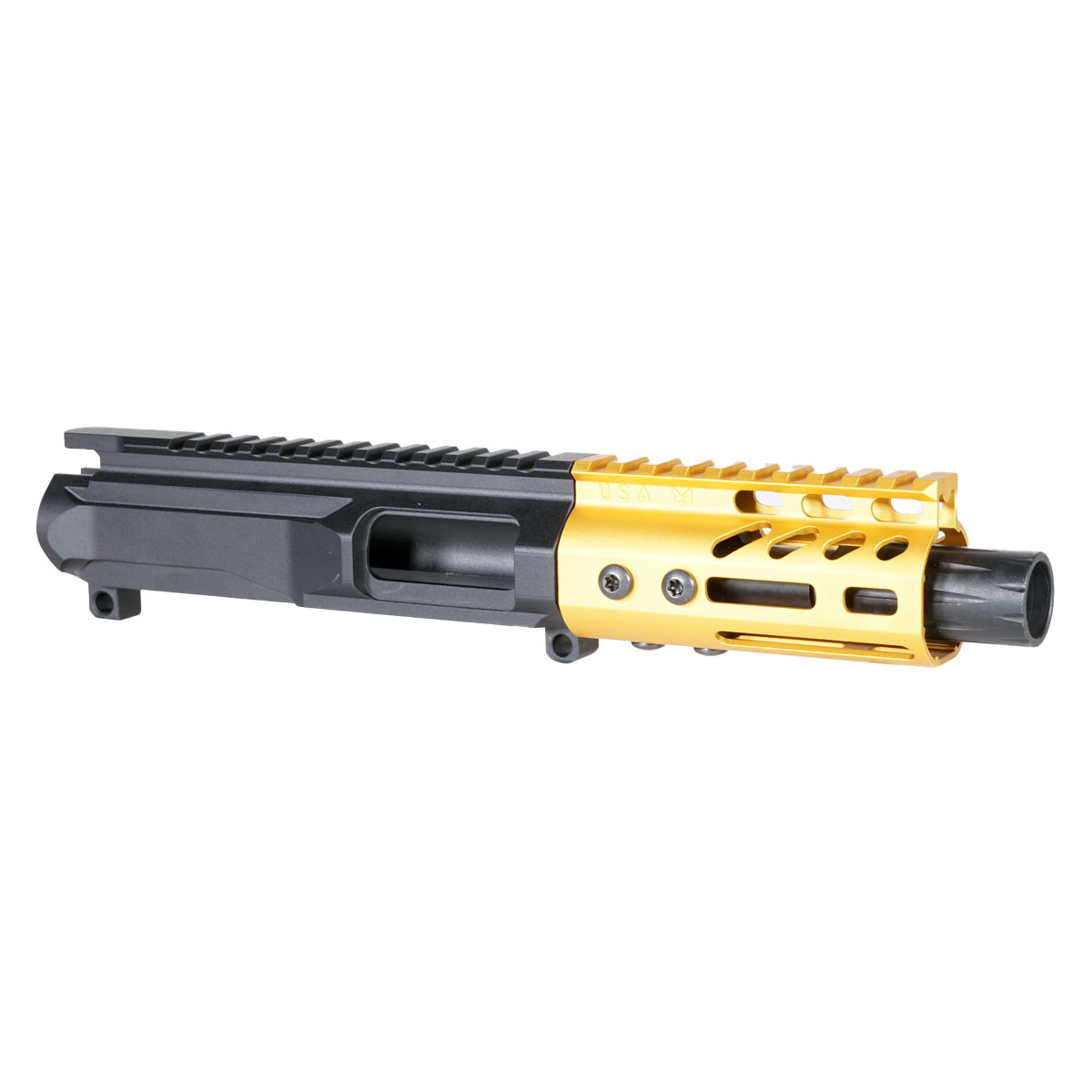Davidson Defense 'Lightshow Micro4 - Gold' 4-inch AR-15 9mm Nitride  Pistol Upper Build Kit