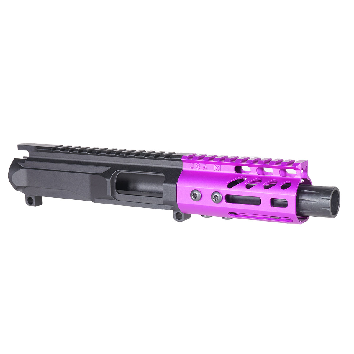 Davidson Defense 'Lightshow Micro4 - Purple' 4-inch AR-15 9mm Nitride Pistol Upper Build Kit