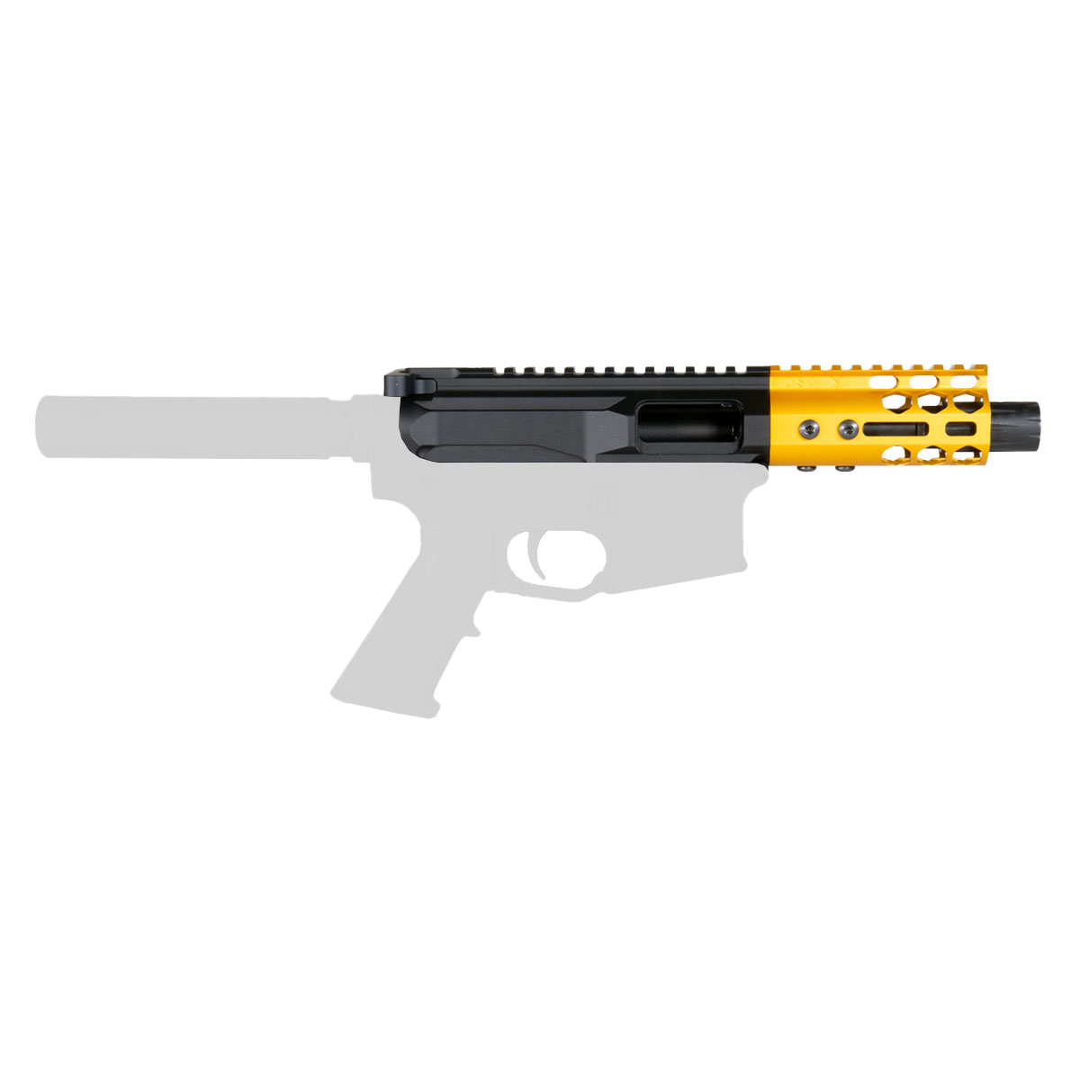 Davidson Defense 'Lightshow 9mm-GOLD' 4-inch AR-15 9mm Nitride Pistol ...