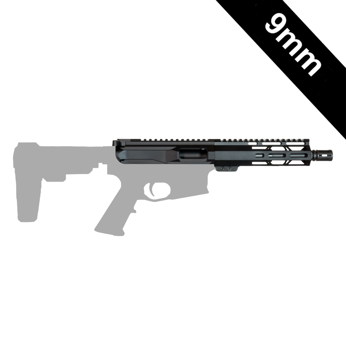 Davidson Defense Black Dagger 7.5-inch AR-15 9MM Pistol Upper Build Kit