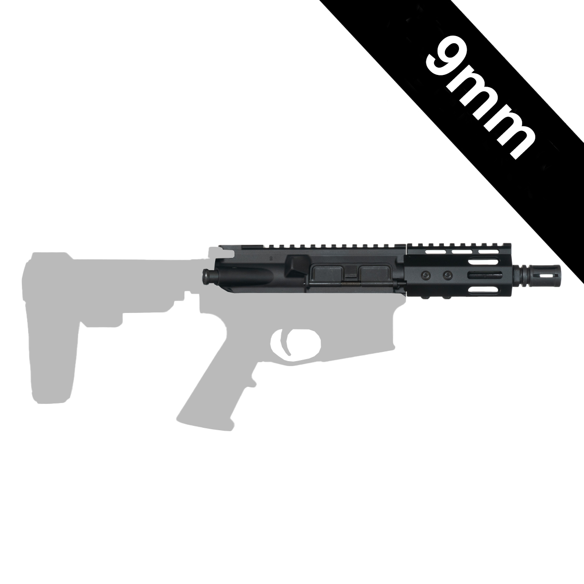 Davidson Defense Nightglass 5-inch AR-15 9MM Pistol Upper Build Kit