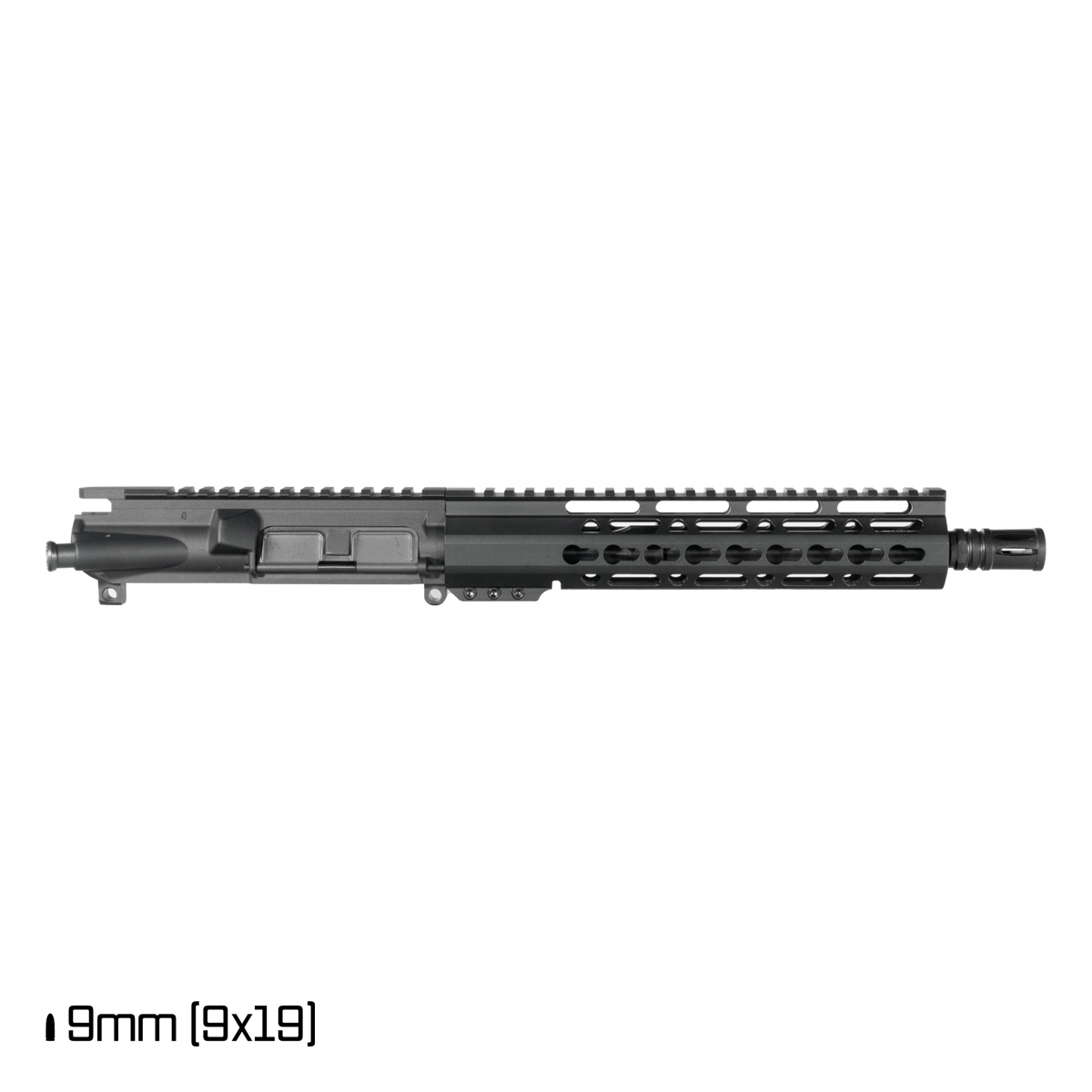 Davidson Defense Mutton Chops V2 10.5-inch 1:10 9MM AR-15 Freefloat Keymod Handguard Pistol Upper Build Kit
