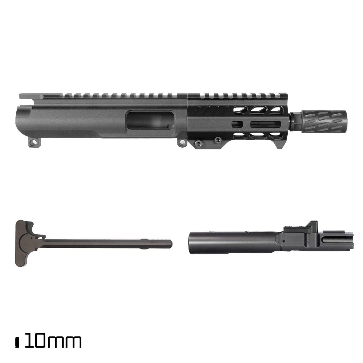 Davidson Defense Flowback 5.5-inch 1:16 10MM AR-15 Freefloat M-Lok Handguard Pistol Complete Upper Build