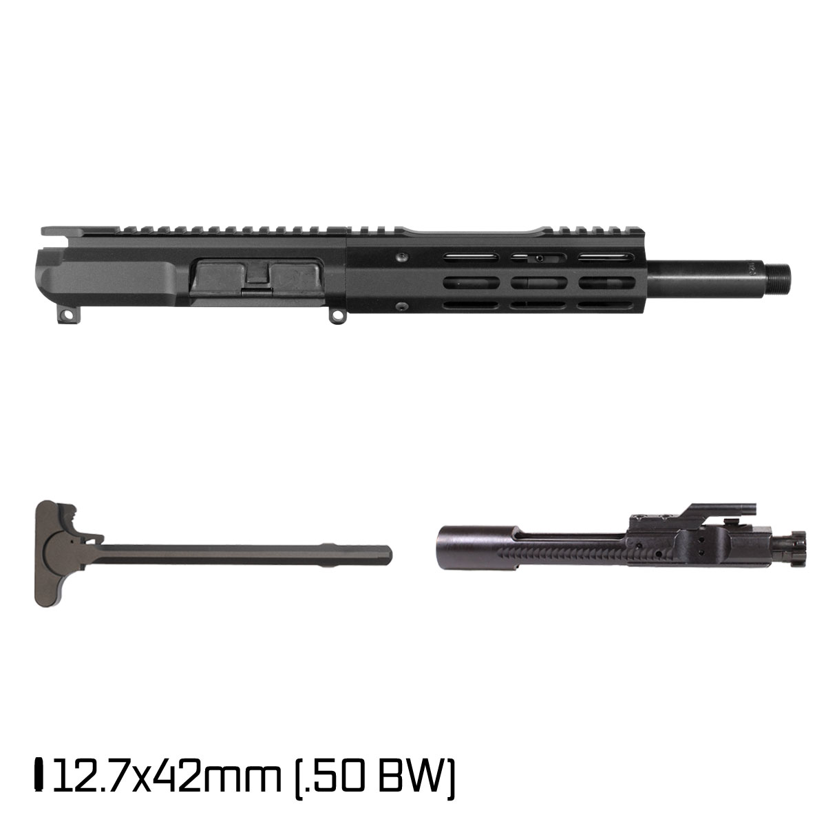 Davidson Defense Suppressor Ready Ronin Competition 10.5-inch Pistol-Gas 1:20 12.7X42 AR-15 M-Lok Pistol Complete Upper Build