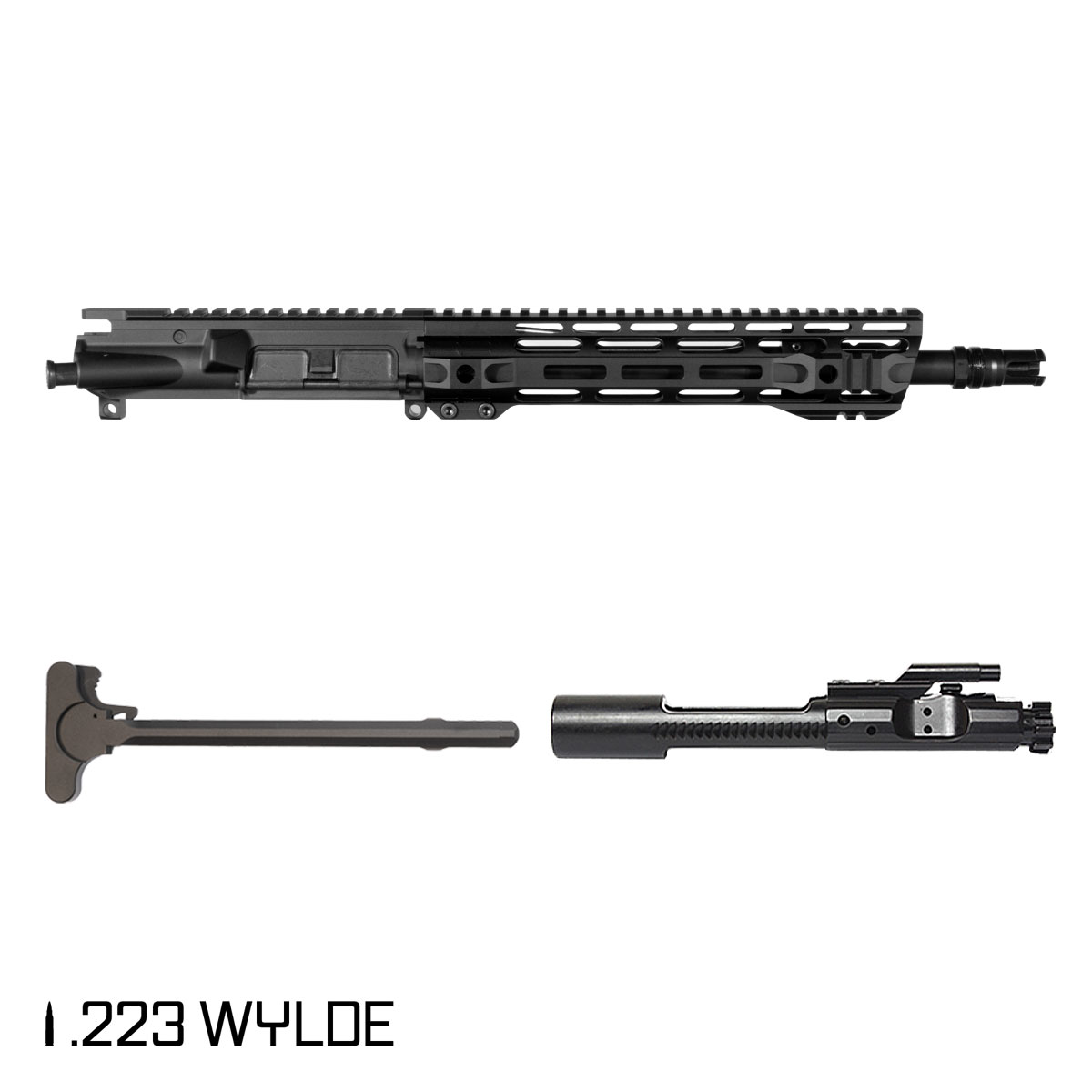 Davidson Defense Whisper 11.5-inch Carbine-Gas 1:8 223 Wylde AR-15 M-Lok Pistol Complete Upper Build, Plan B Trident Flash Hider