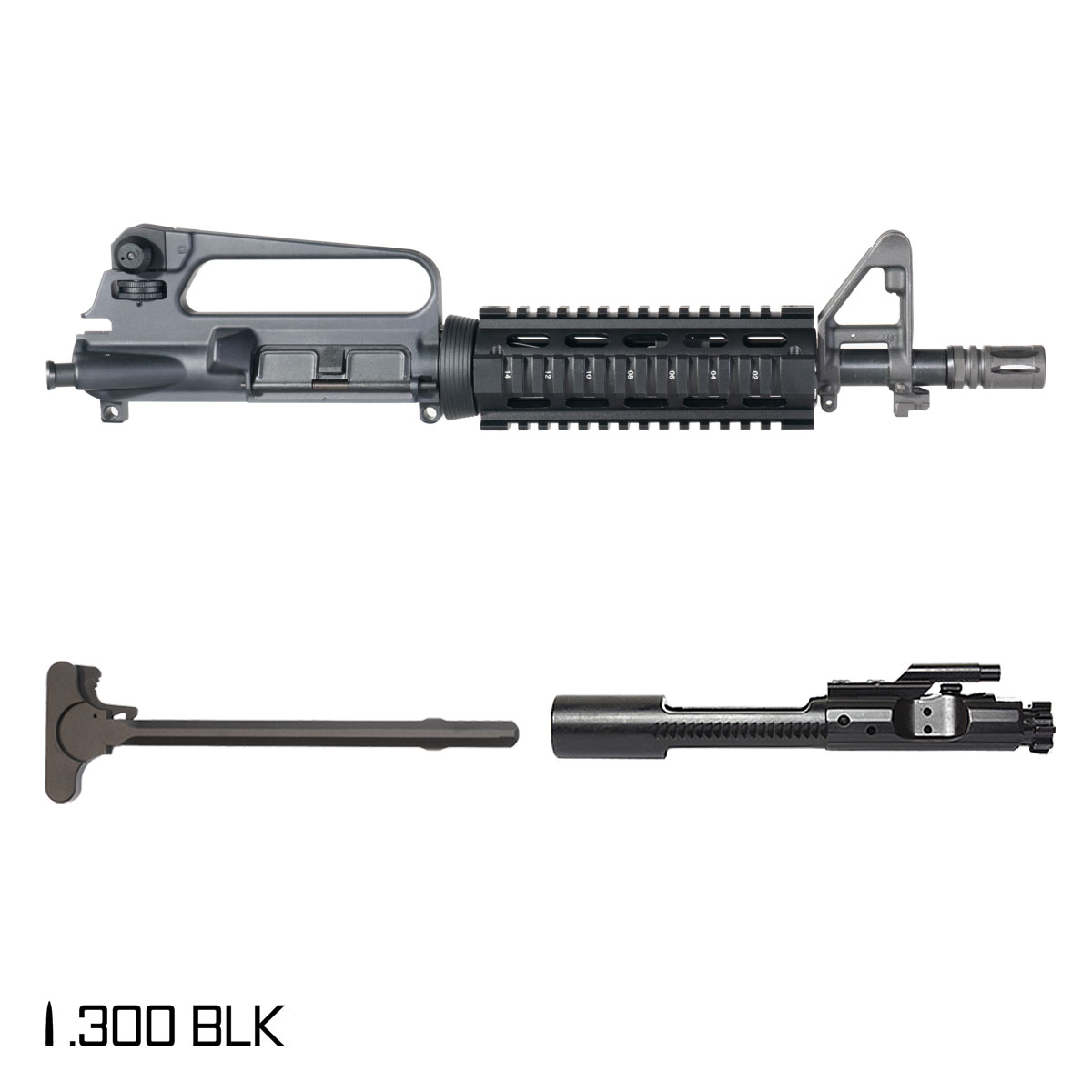 Davidson Defense Summit 10.5-inch Pistol-Gas 1:8 .300 BLK AR-15 FSB Carbine-Length Quad-Rail Handguard Pistol Complete Upper Build