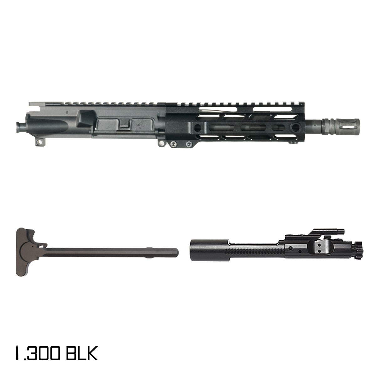 Davidson Defense Blemished Reachback 8.5-inch Pistol-Gas 1:9 .300 BLK AR-15 Freefloat M-Lok Handguard Pistol Complete Upper Build