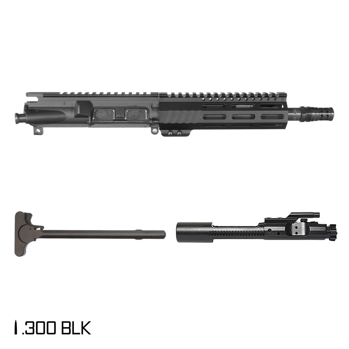 Davidson Defense Aegis w/ DTT Plan B Radial Brake 8.5-inch Pistol-Gas 1:8 .300 BLK AR-15 Freefloat Keymod Handguard Pistol Complete Upper Build