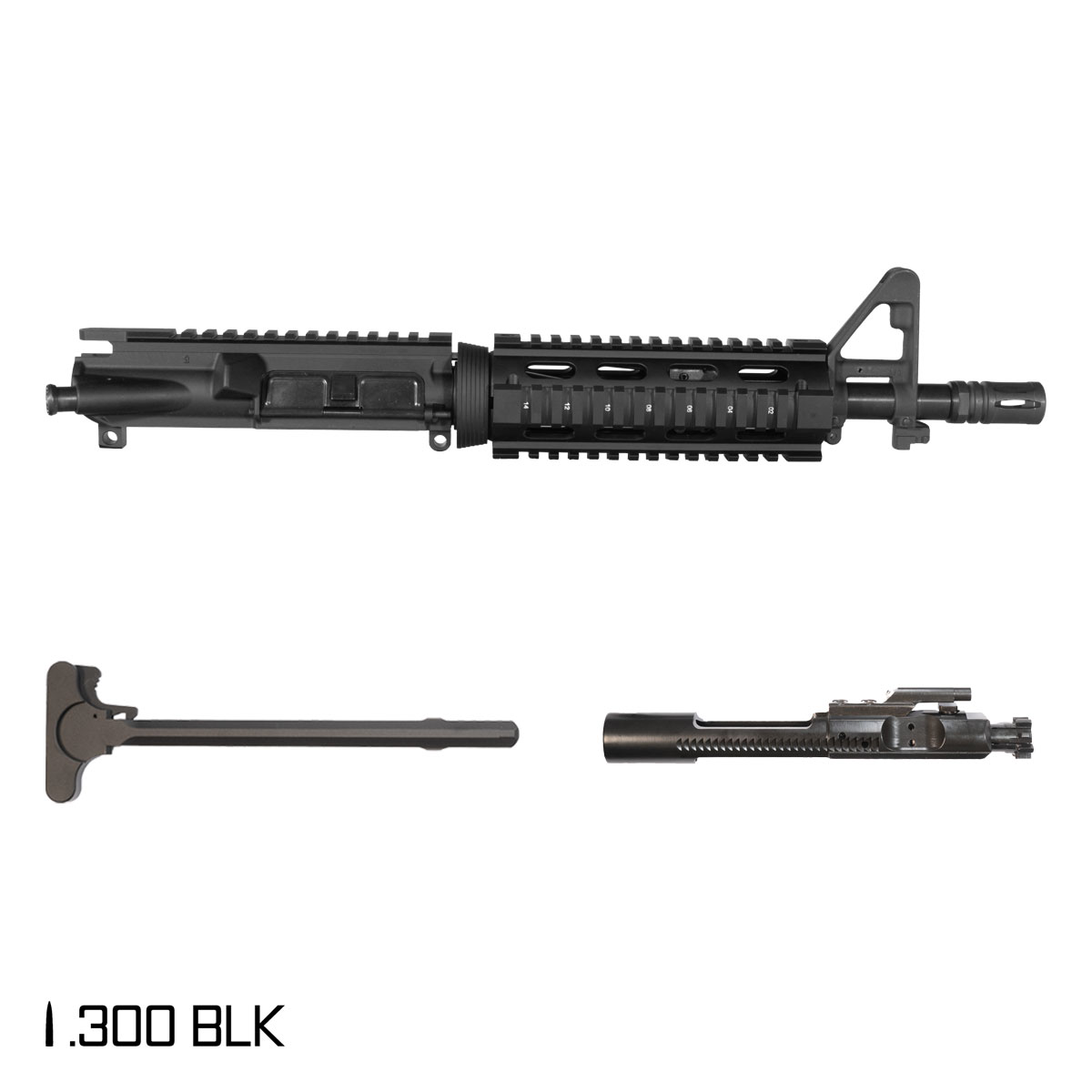 Davidson Defense Breacher Up 10.5-inch Pistol-Gas 1:8 .300 BLK AR-15 FSB Quad-Rail Handguard Pistol Complete Upper Build