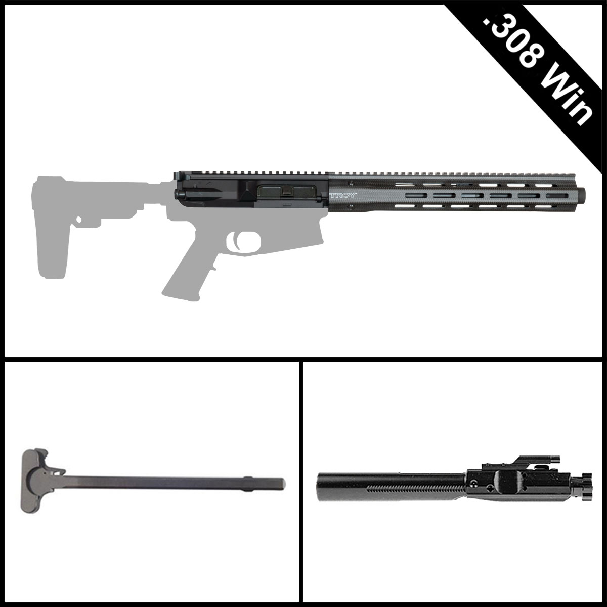 Davidson Defense The Argent Fang 12.5-inch LR-308 .308 Win Pistol Complete Upper