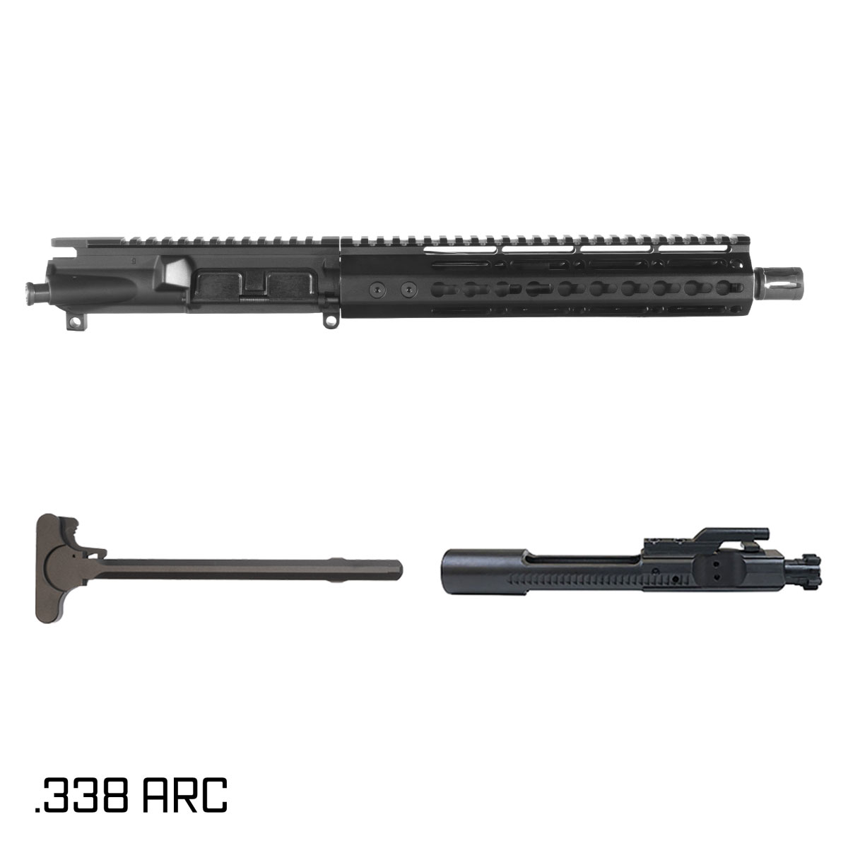 Davidson Defense Warden Duty 10.5-inch Pistol-Gas 1:8 .338 ARC AR-15 Freefloat Keymod Handguard Pistol Complete Upper Build