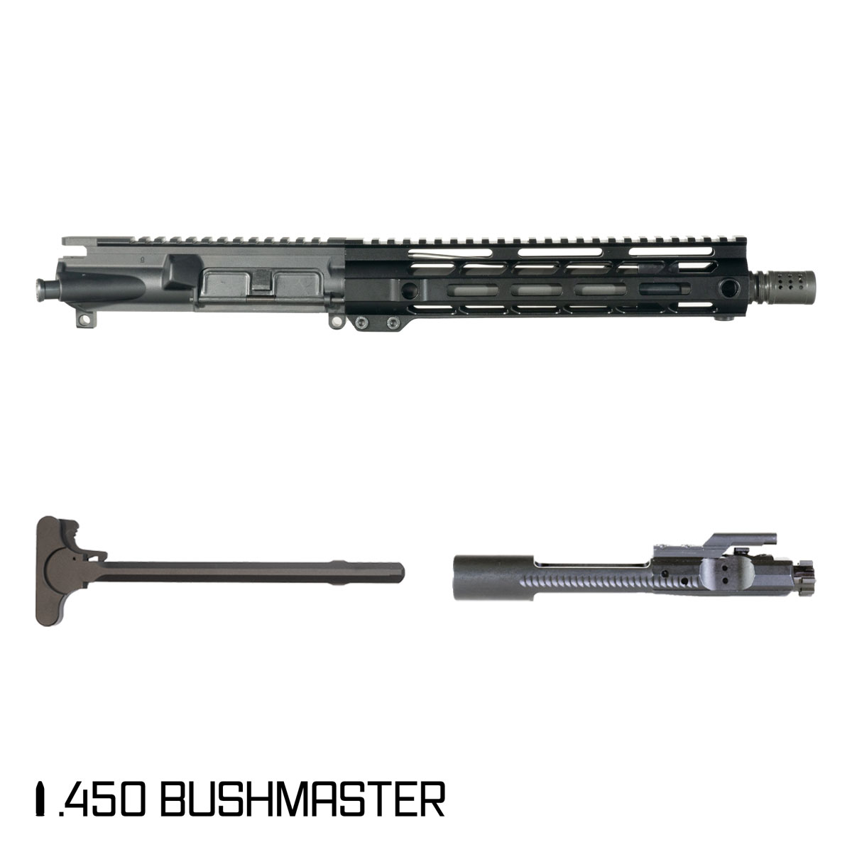 Davidson Defense Infernum 10.5-inch Carbine-Gas 1:24 .450 Bushmaster AR-15 Freefloat M-Lok Handguard Pistol Complete Upper Build