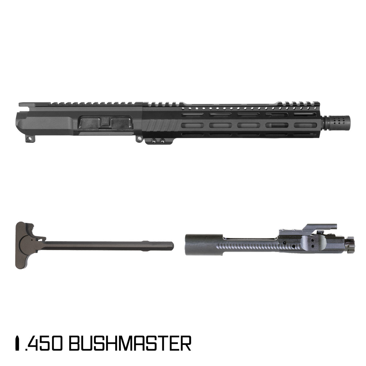 Davidson Defense Col Cooper 10.5-inch Carbine-Gas 1:24 .450 Bushmaster AR-15 Freefloat M-Lok Handguard Pistol Complete Upper Build