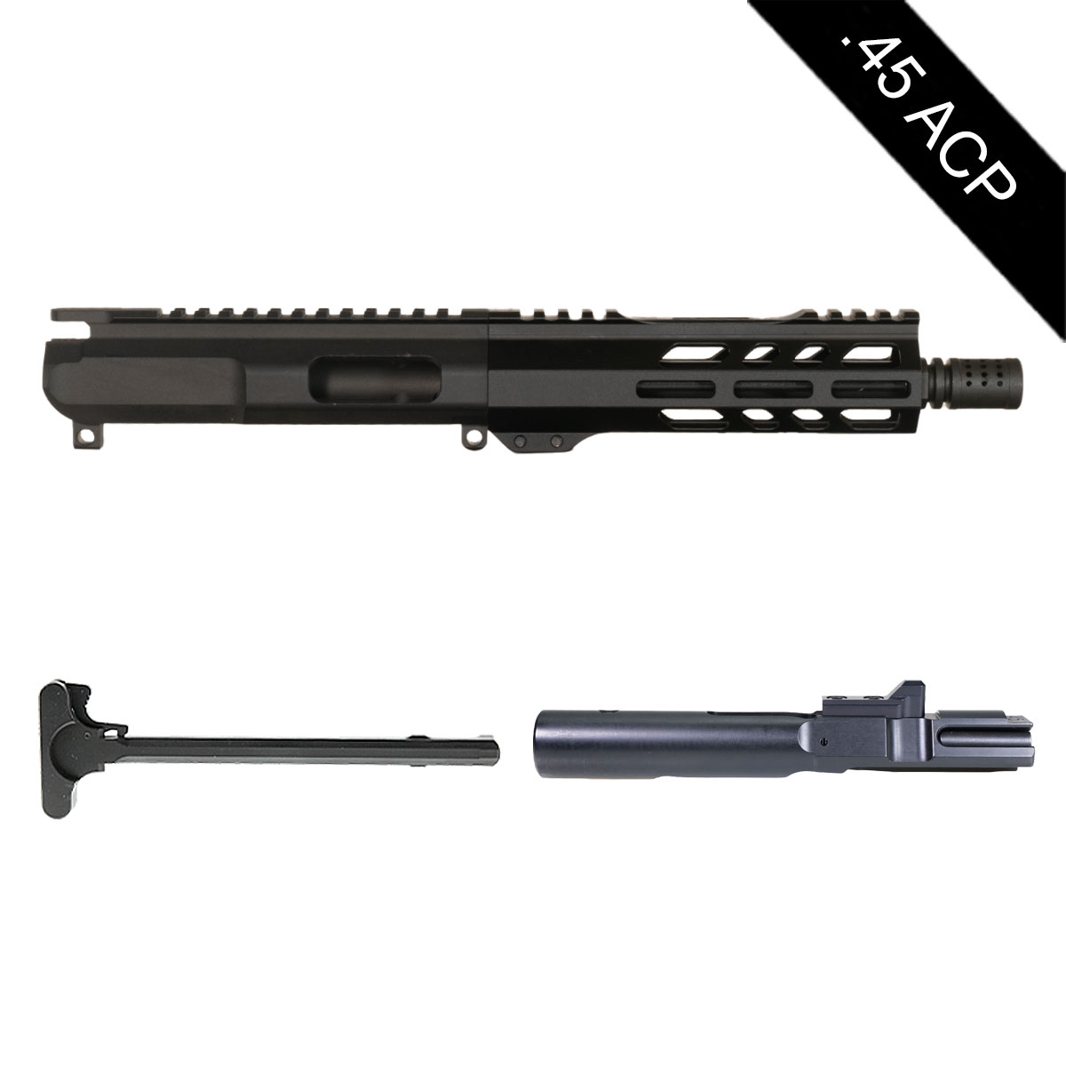 Davidson Defense Fisticuffs 8-inch AR-15 .45 ACP Pistol Complete Upper