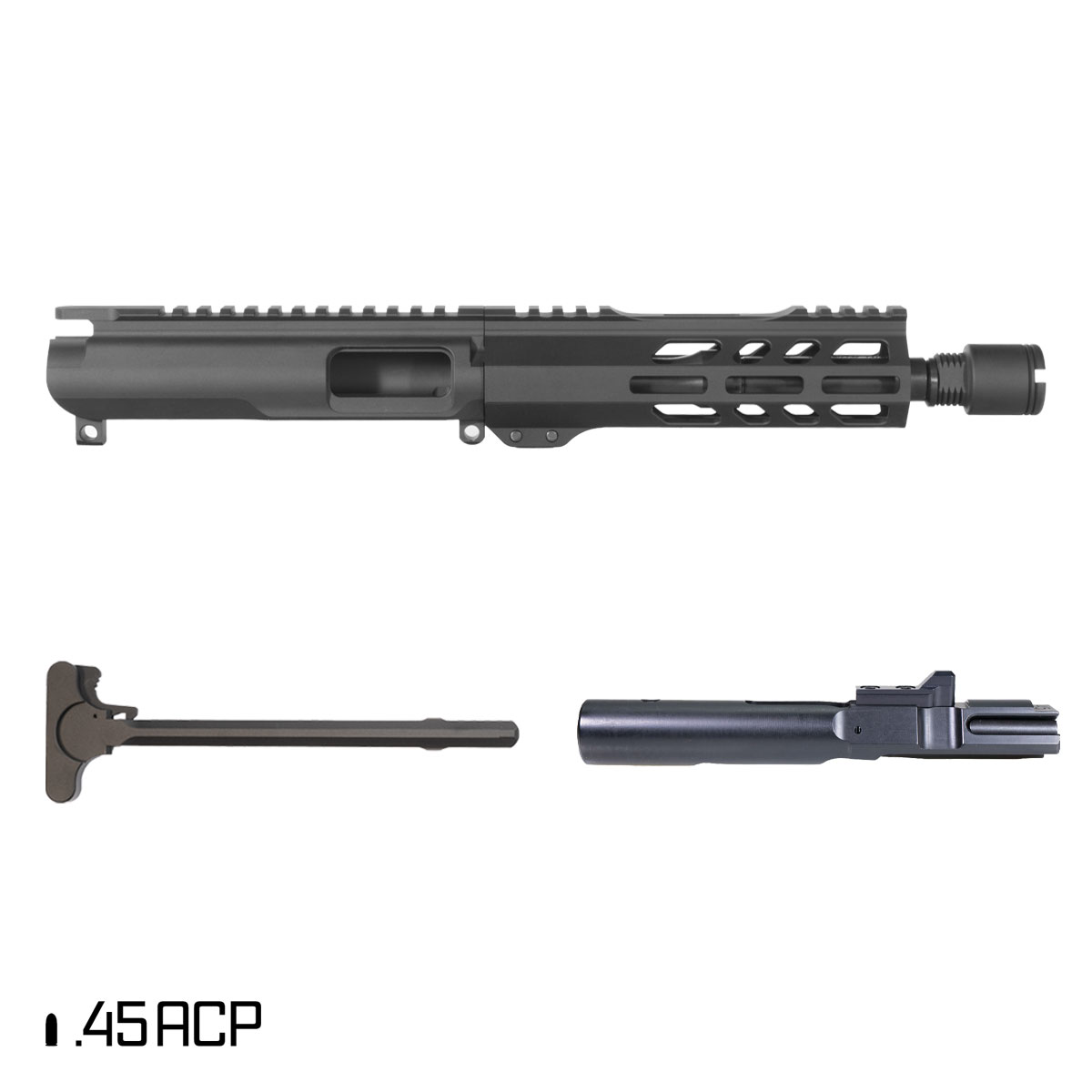 Davidson Defense Seafang 7.5-inch 1:16 .45 ACP AR-15 M-Lok Handguard Pistol Complete Upper Build