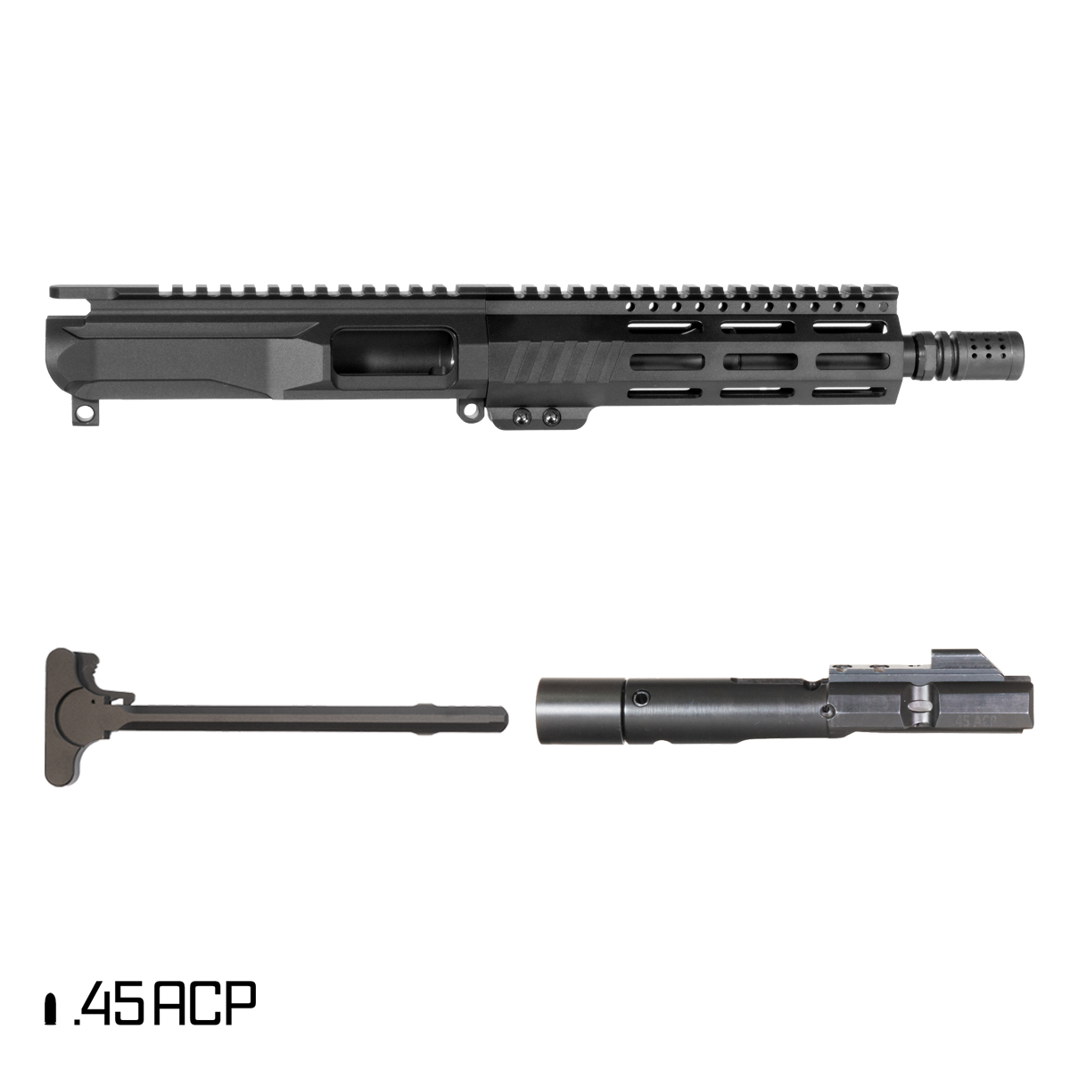 Davidson Defense Pony Boy 7.5-inch 1:16 .45 ACP AR-15 Freefloat M-Lok Handguard Pistol Complete Upper Build
