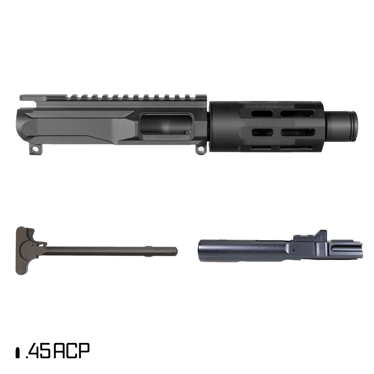 Davidson Defense Teammate 5-inch 45ACP Freefloat Tubular M-Lok Handguard Pistol Complete Upper Build