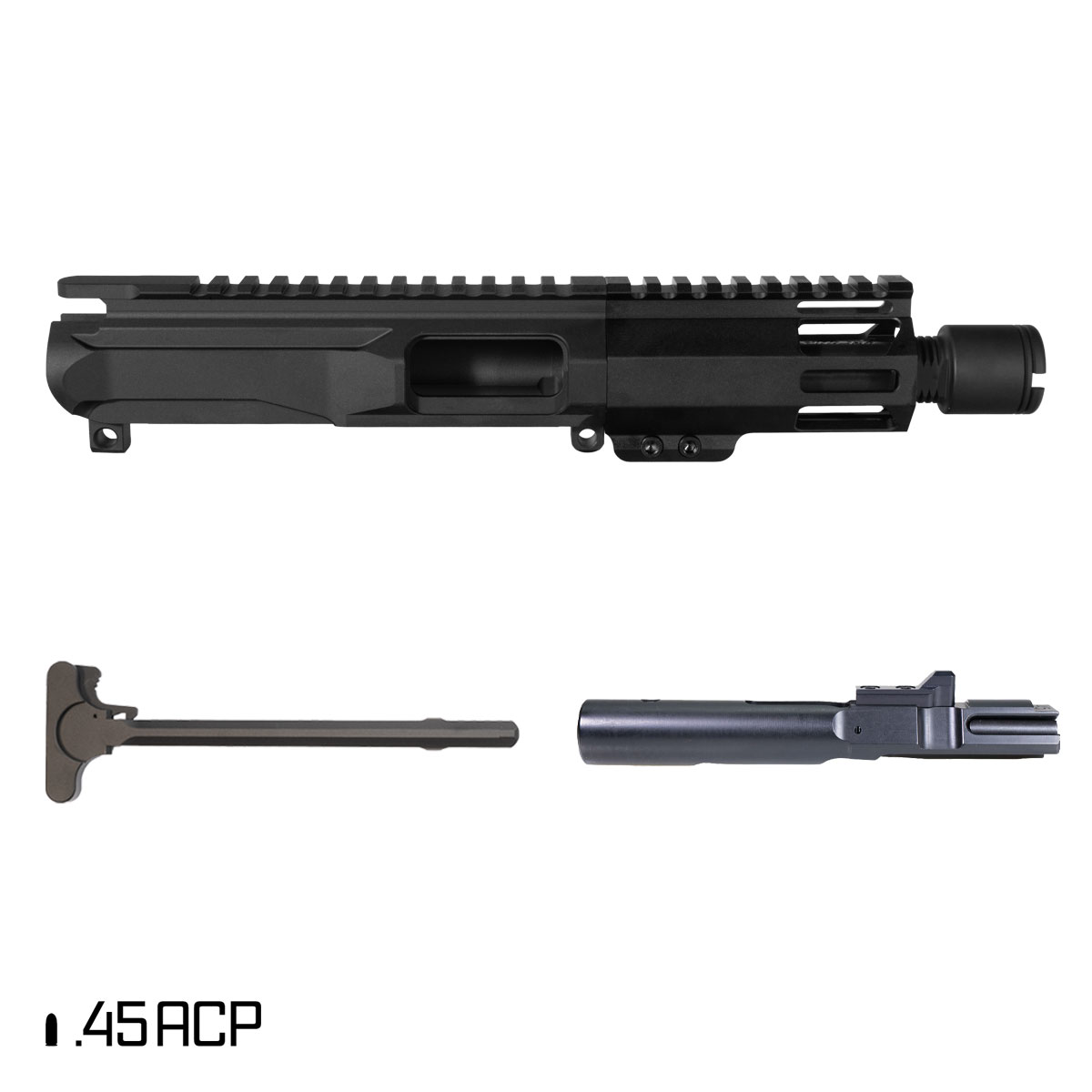 Davidson Defense Tiger Shark 5-inch 1:16 45ACP Freefloat M-Lok Handguard Pistol Complete Upper Build
