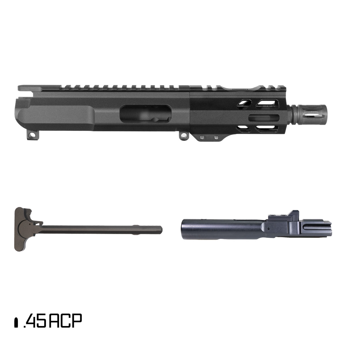 Davidson Defense Bulldozer 5-inch 1:16 45ACP AR-45 Freefloat M-Lok Handguard Pistol Complete Upper Build