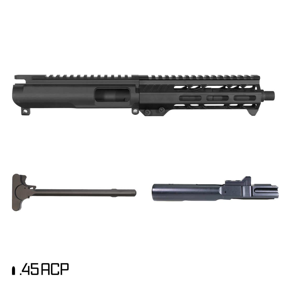 Davidson Defense Suppressor Ready Ruination 7.5-inch 1:16 45ACP AR-45 Freefloat M-Lok Handguard Pistol Complete Upper Build