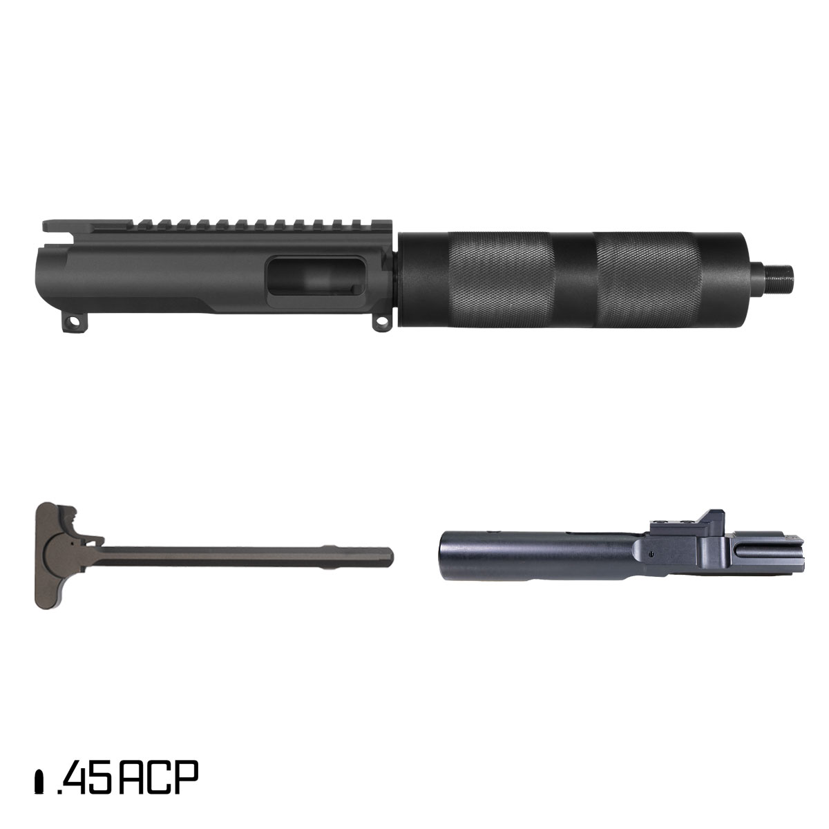 Davidson Defense Suppressor Ready Bedrock 8-inch 1:16 45ACP AR-15 Freefloat Tubular Handguard Pistol Complete Upper Build
