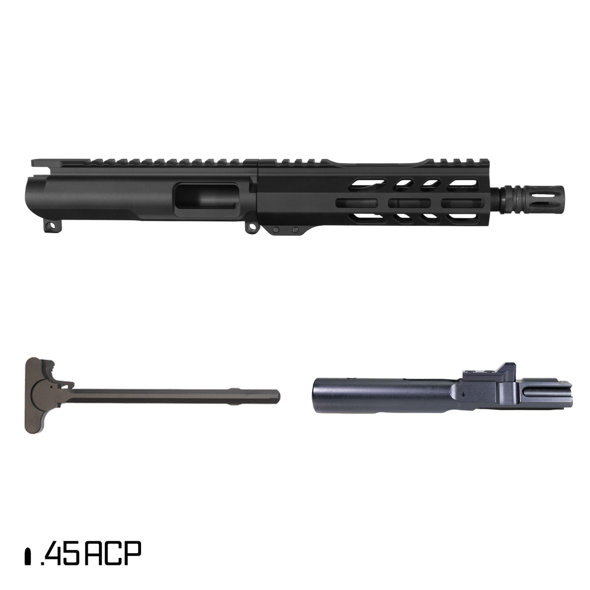 Davidson Defense Broadhead 7.5-inch 1:16 45ACP AR-45 Freefloat M-Lok Handguard Pistol Complete Upper Build