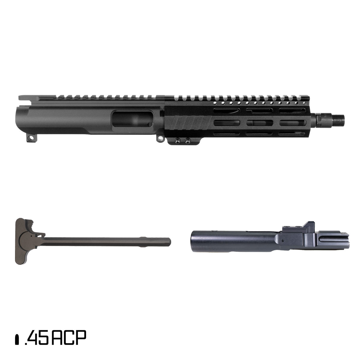 Davidson Defense Suppressor Ready Aegis 7.5-inch 1:16 45ACP AR-45 M-Lok Pistol Complete Upper Build