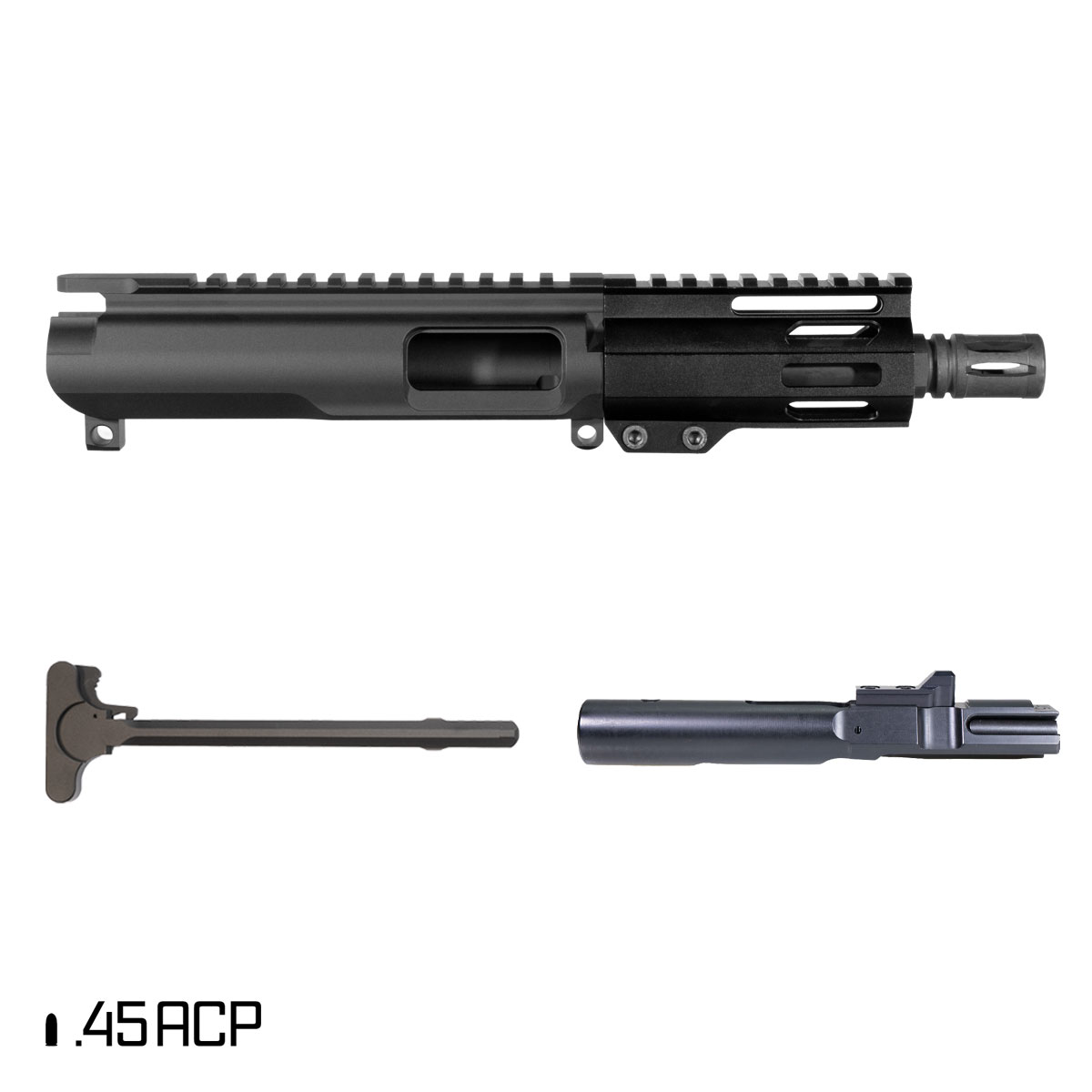 Davidson Defense Shorty 5 5-inch 1:16 45ACP AR-45 Freefloat M-Lok Handguard Pistol Complete Upper Build