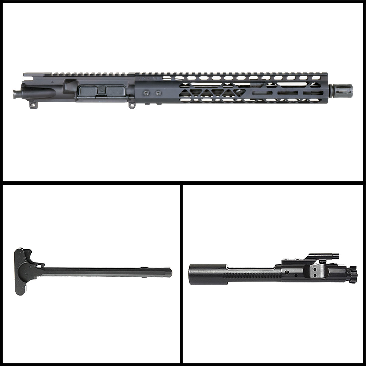 MMC 'Hot Caution' 12.5-inch AR-15 5.56 NATO QPQ Nitride Pistol Complete Upper Build