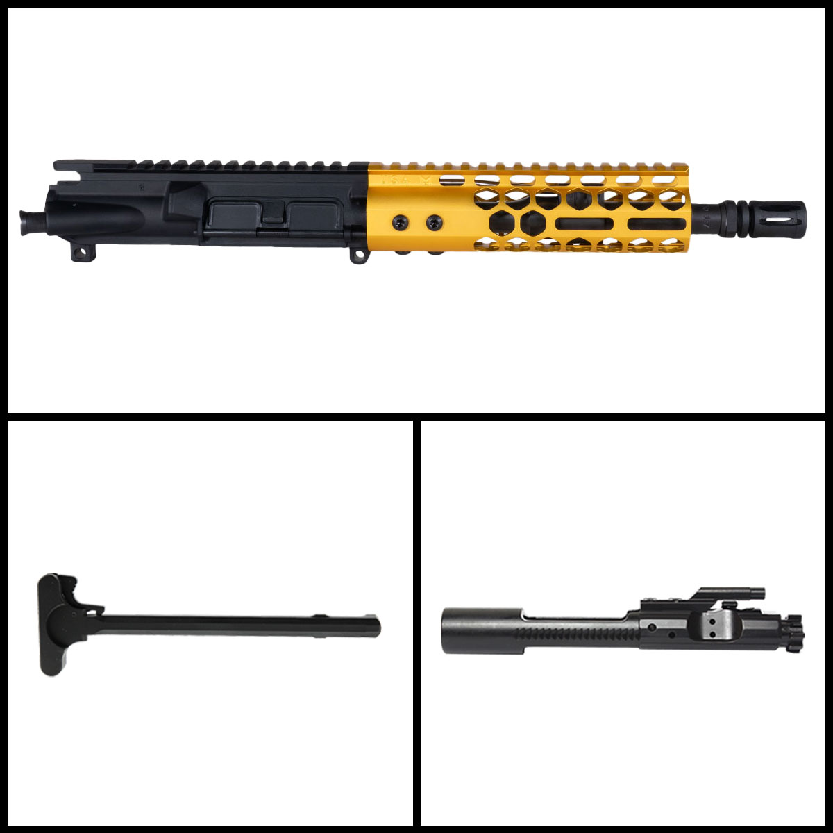 Davidson Defense 'Lightshow 7 Gold' 8.5-inch AR-15 5.56 NATO Nitride ...