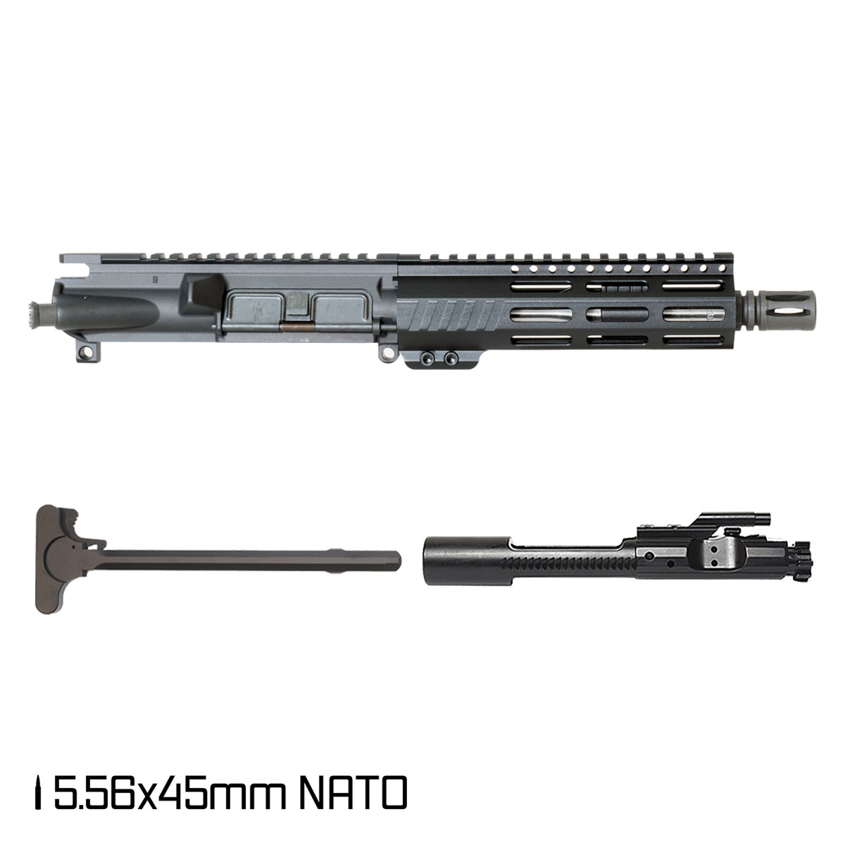 Davidson Defense Aegis 7.5-inch Pistol-Gas 1:7 Stainless Steel 5.56 NATO AR-15 Freefloat M-Lok Handguard Pistol Complete Upper Build