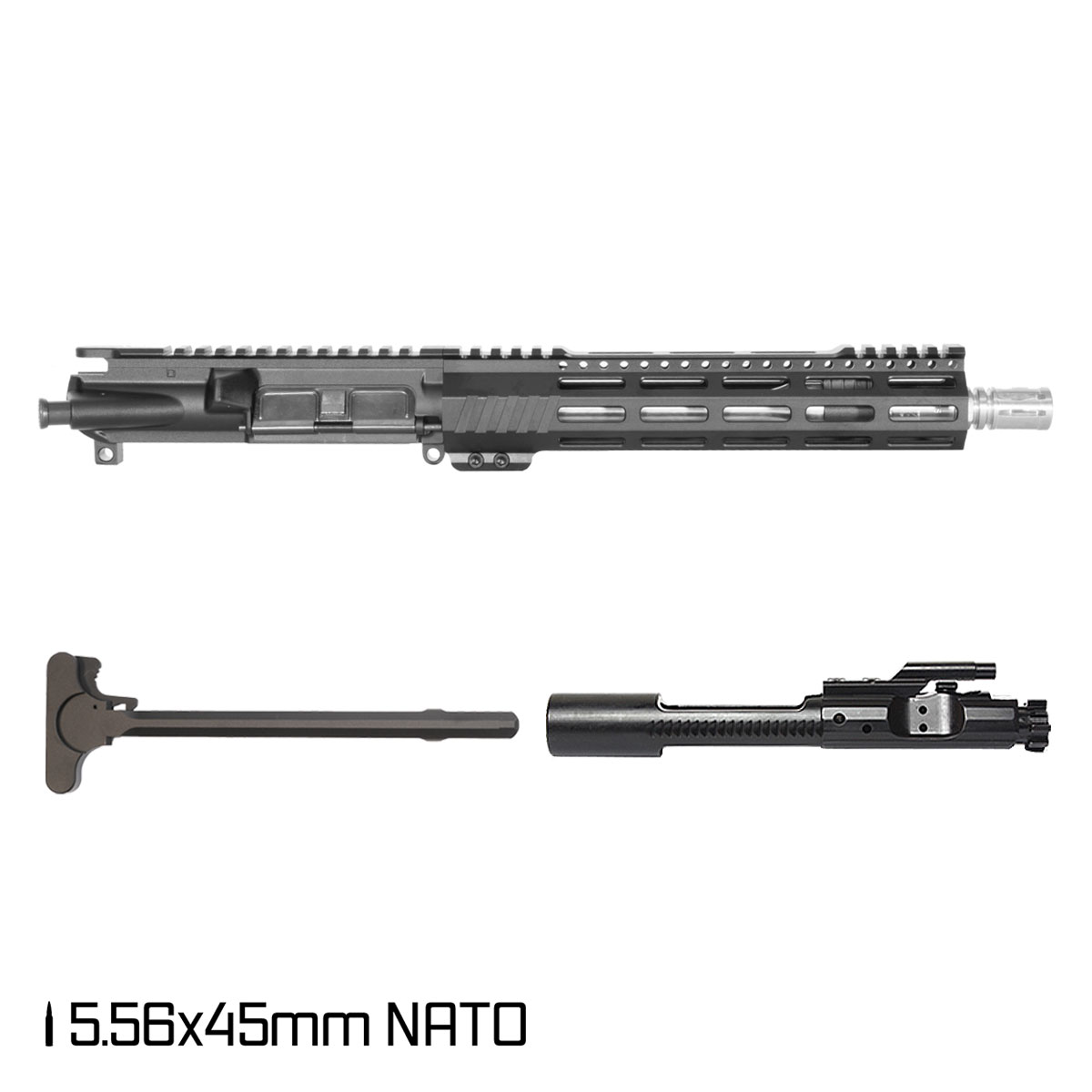 Davidson Defense Aegis Lightweight 10.5-inch Carbine-Gas 1:7 5.56 NATO AR-15 Freefloat M-Lok Handguard Pistol Complete Upper Build Stainless Barrel