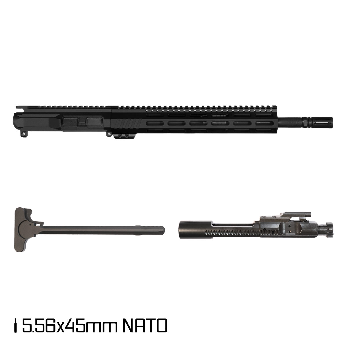 Davidson Defense Marathon 14.5-inch 5.56 NATO AR-15 Pistol Complete Upper Pin/Weld Ready with KAK Industry A2 Extended Flash Hider