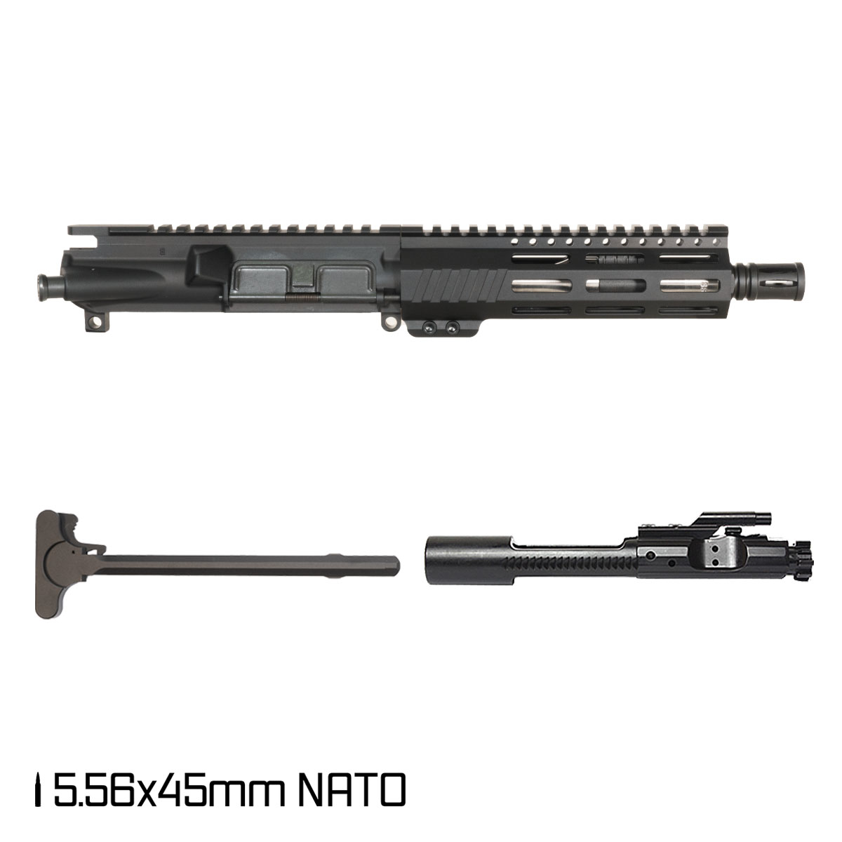 Davidson Defense Aegis 7.5-inch Stainless Steel Pistol-Gas 1:7 5.56 NATO AR-15 Freefloat M-Lok Handguard Pistol Complete Upper Build