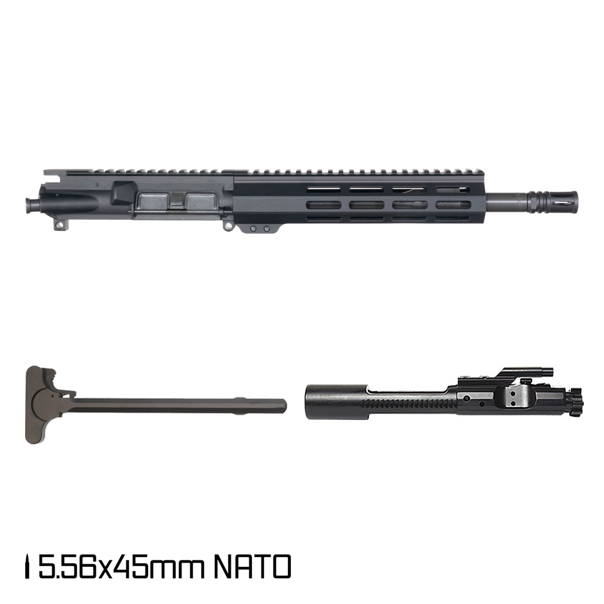 Davidson Defense Black Lotus 11.5-inch Carbine-Gas 1:7 5.56 NATO AR-15 Freefloat M-Lok Handguard Pistol Complete Upper Build