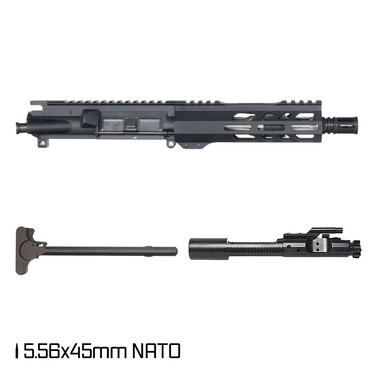 Davidson Defense Rogue Spur 7.5-inch Pistol-Gas 1:7 5.56 NATO AR-15 Freefloat M-Lok Handguard Pistol Complete Upper Build