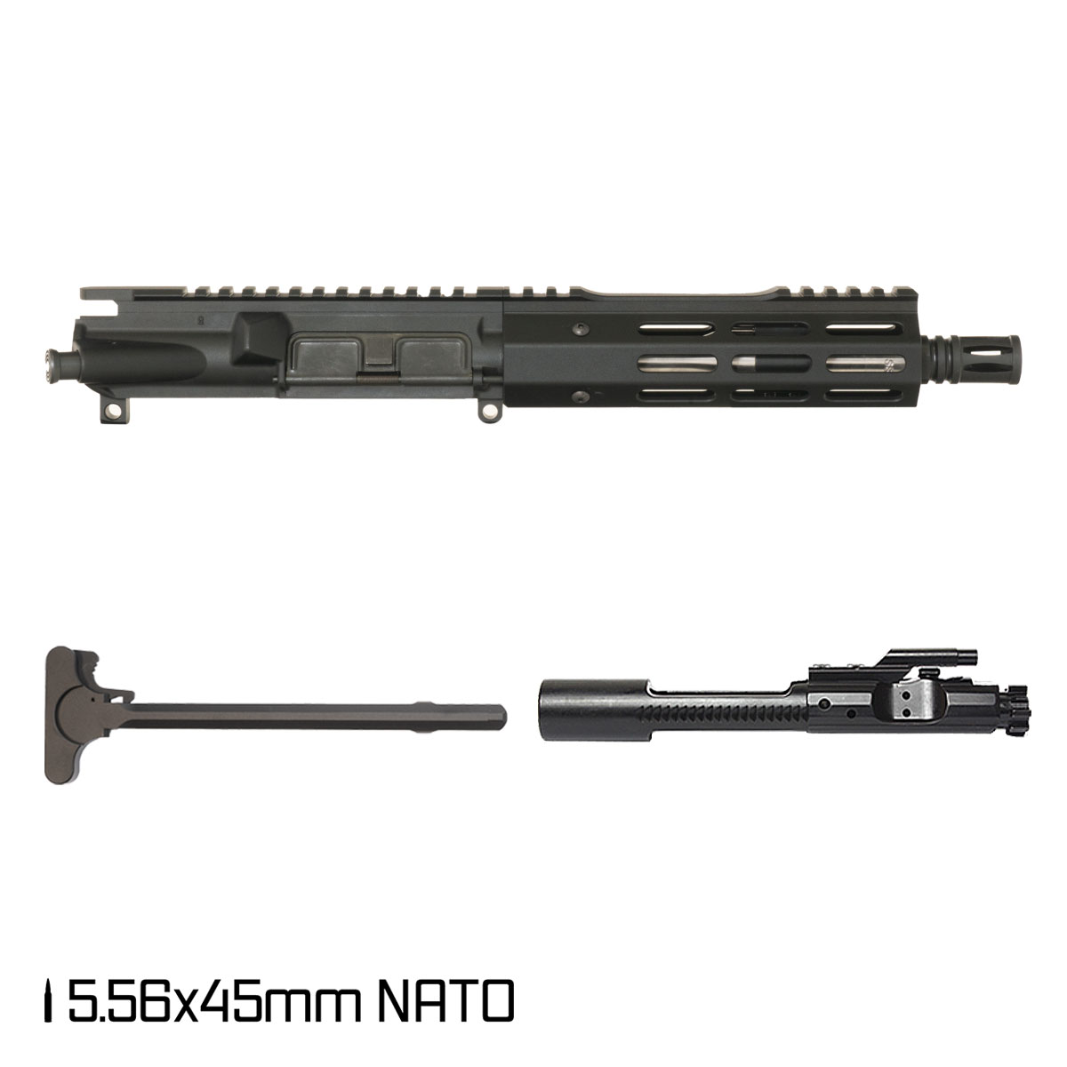 Davidson Defense Jet Spur 7.5-inch Pistol-Gas 1:7 5.56 NATO AR-15 Freefloat M-Lok Handguard Pistol Complete Upper Build