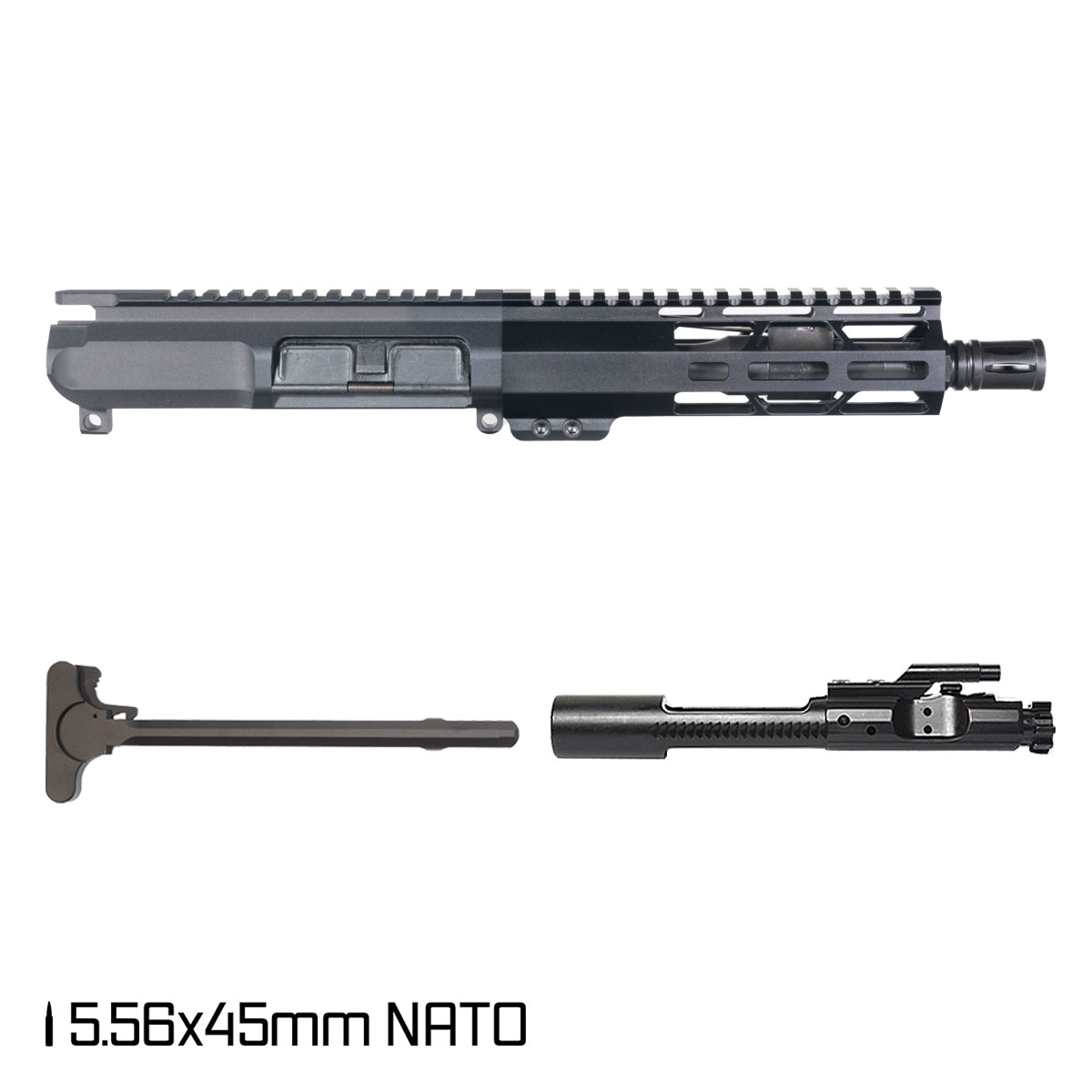Davidson Defense Stormborn 7.5-inch Pistol-Gas 1:7 5.56 NATO AR-15 Freefloat M-Lok Handguard Pistol Complete Upper Build