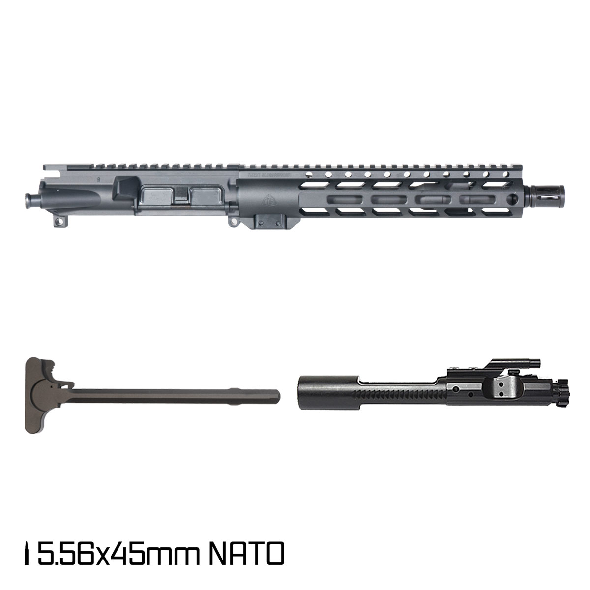 Davidson Defense Foxhole 10.5-inch Carbine-Gas 1:8 5.56 NATO AR-15 Freefloat M-Lok Handguard Pistol Complete Upper Build