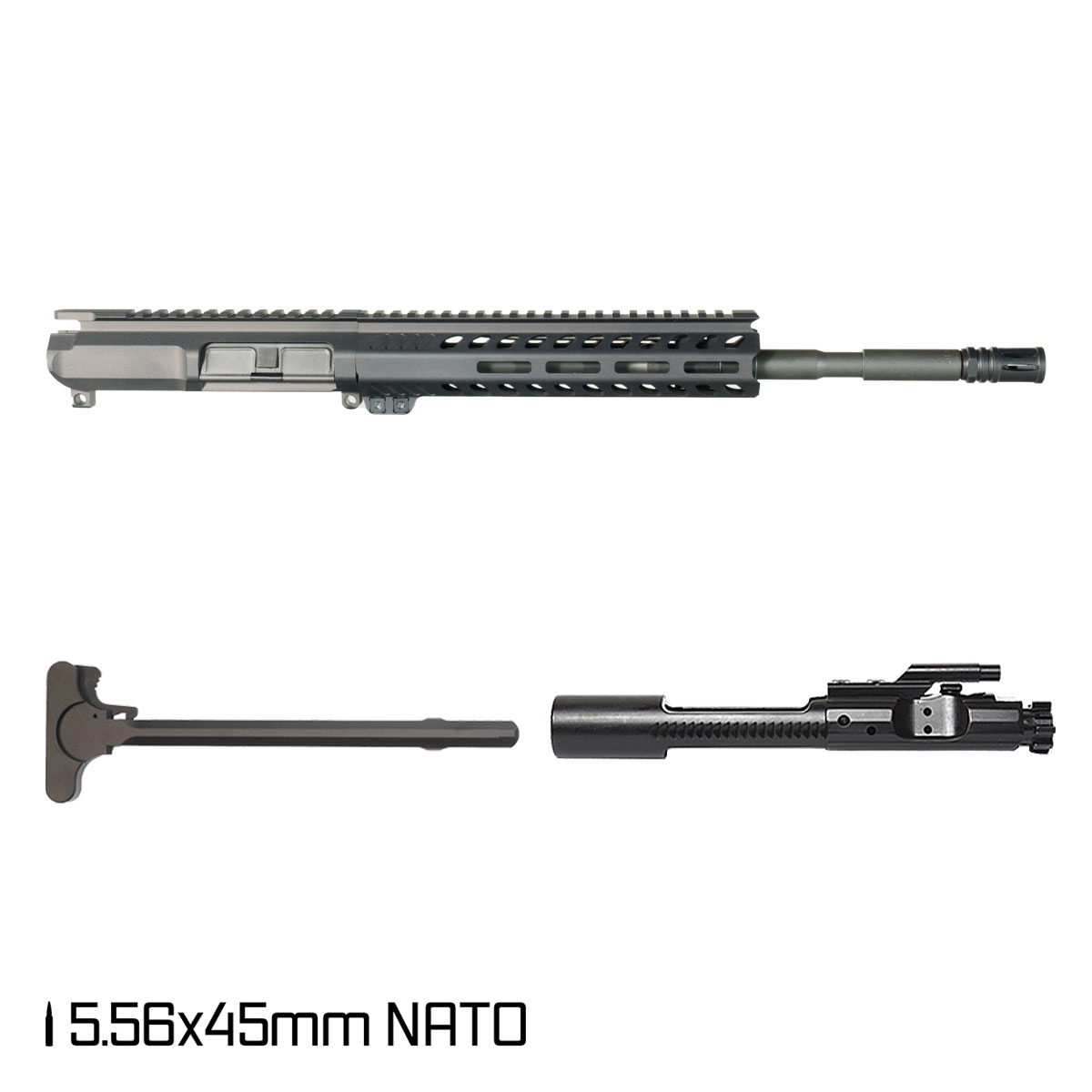 Davidson Defense Cutlass 14.5-inch Carbine-Gas 1:7 5.56 NATO AR-15 Freefloat M-Lok Handguard Pistol Complete Upper Build