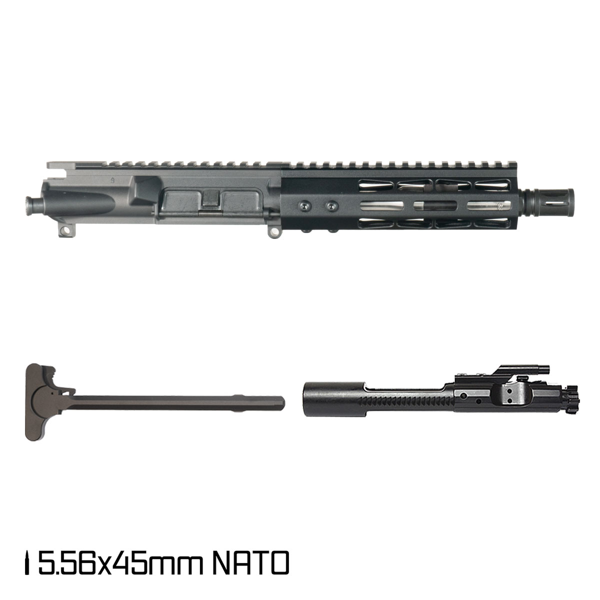 Davidson Defense Hard Resolve 7.5-inch Pistol-Gas 1:7 5.56 NATO AR-15 Freefloat M-Lok Handguard Pistol Complete Upper Build