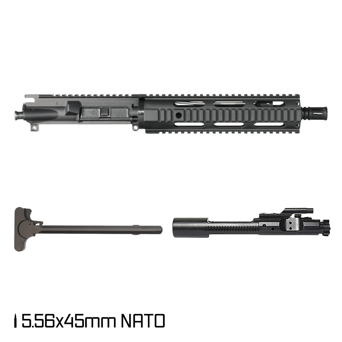 Davidson Defense Attuned 10.5-inch Carbine-Gas 1:7 5.56 NATO AR-15 Freefloat Quad-Rail Handguard Pistol Complete Upper Build